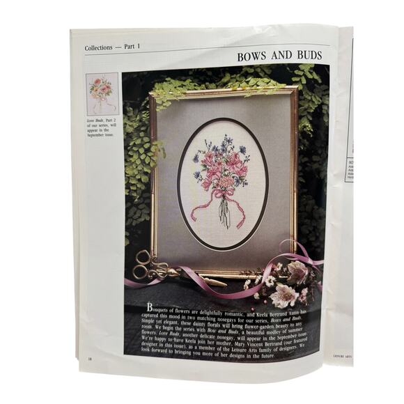 Vintage For The Love of Cross Stitch Project Magazine 1988 LEISURE ARTS V1#1 - Picture 9 of 12